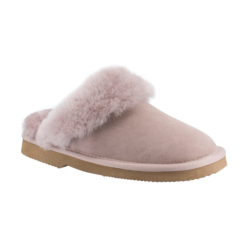 Comfort me UGG Australian Made High Fur Trim Scuffs, Slippers are Made with Australian Shearling for Men & Women, Pink Colour 12