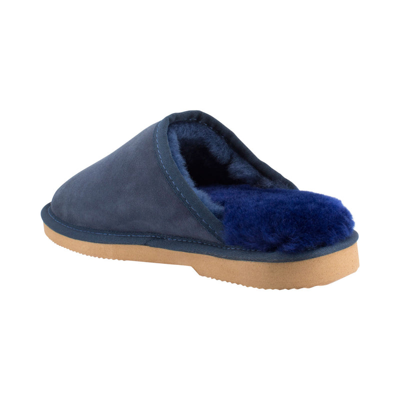 Comfort me UGG Australian Made Classic Scuffs, Slippers are Made with Australian Sheepskin for Men & Women, Navy Colour 5