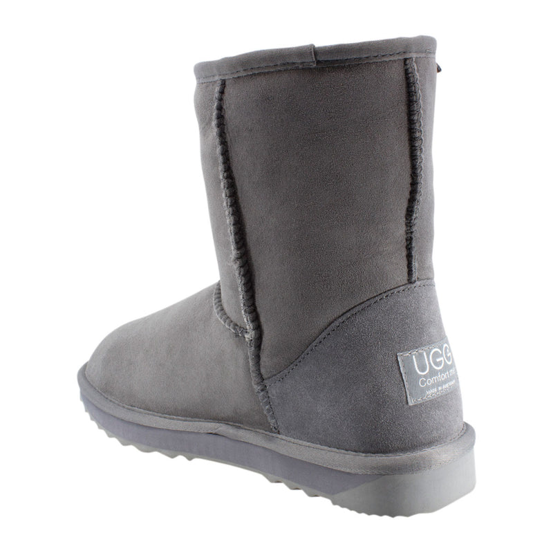 Comfort me UGG Australian Made Mid Classic Boots are Made with Australian Sheepskin for Men & Women, Grey Colour 5