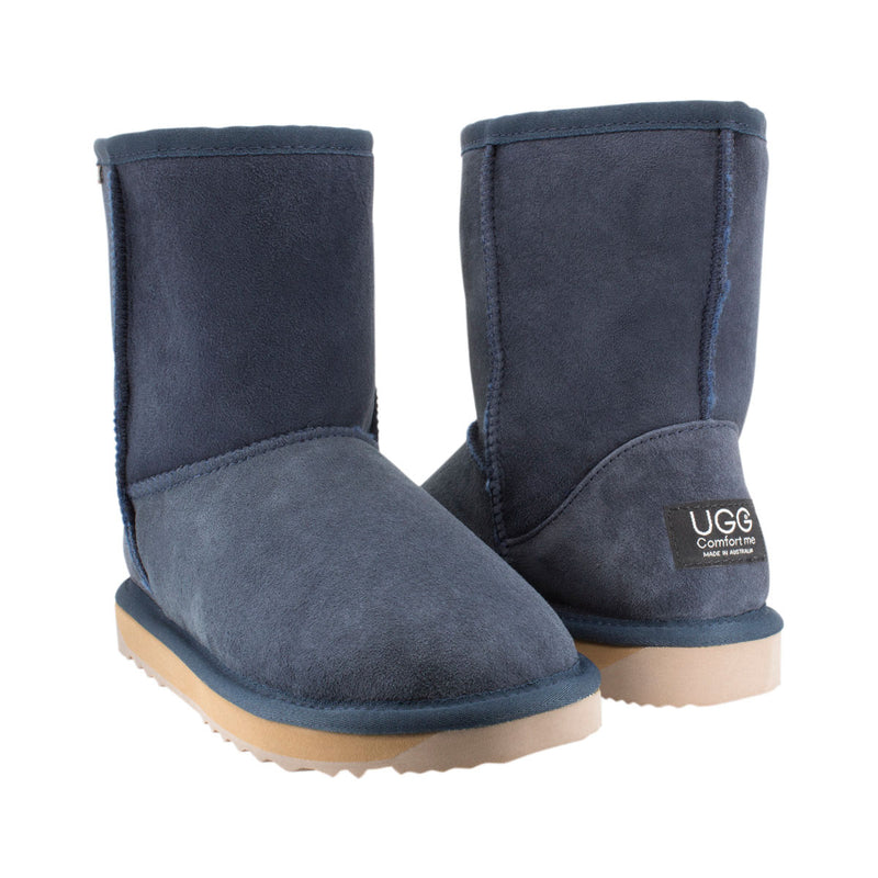 Comfort me UGG Australian Made Mid Classic Boots are Made with Australian Sheepskin for Men & Women, Navy Colour 2