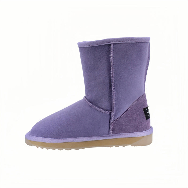 Comfort me UGG Australian Made Mid Classic Boots are Made with Australian Sheepskin for Men & Women, Lilac Colour 6