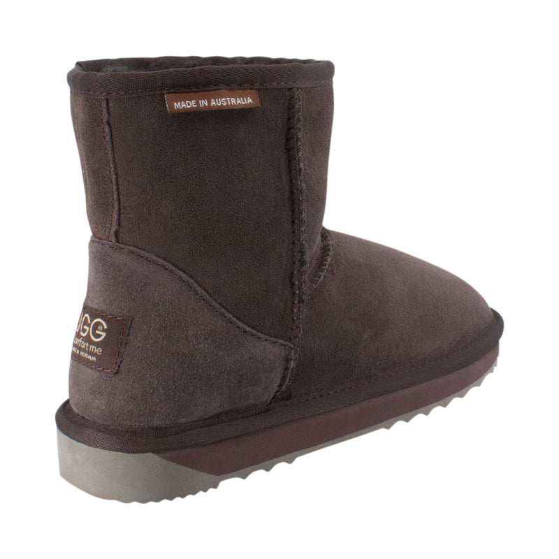 Comfort me UGG Australian Made Mini Classic Boots are Made with Australian Sheepskin for Men & Women, Chocolate Colour -3