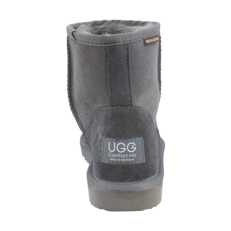 Comfort me UGG Australian Made Mini Classic Boots are Made with Australian Sheepskin for Men & Women, Grey Colour -5
