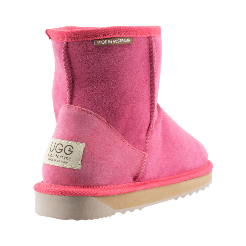 Comfort me UGG Australian Made Mini Classic Boots are Made with Australian Sheepskin for Men & Women, Ruby Colour -2