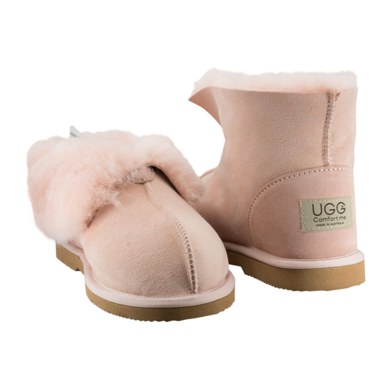 Comfort me UGG Australian Made Classic Slippers are Made with Australian Sheepskin for Men & Women, Pink Colour 2