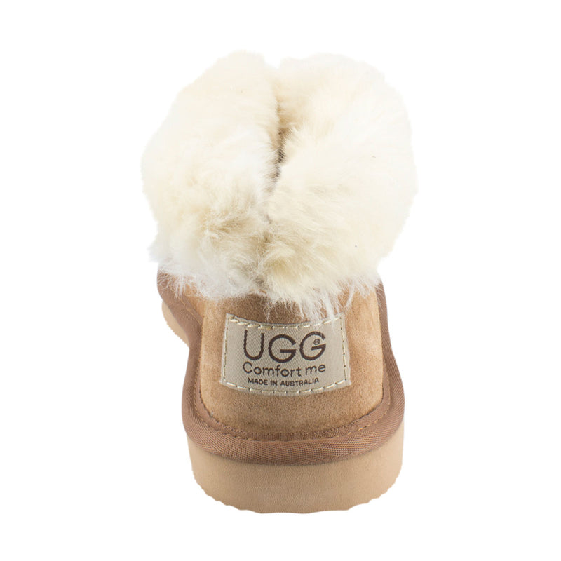 Comfort me UGG Australian Made Classic Slippers are Made with Australian Sheepskin for Men & Women, Chestnut Colour 6
