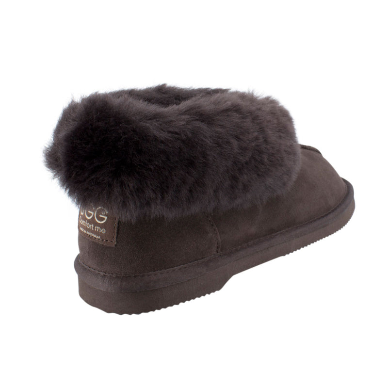 Comfort me UGG Australian Made Classic Slippers are Made with Australian Sheepskin for Men & Women, Chocolate Colour 4