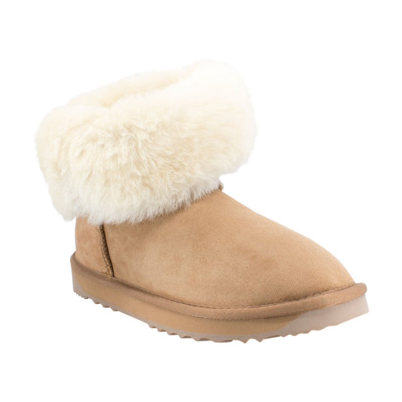 Comfort me UGG Australian Made Mid Button Boots are Made with Australian Sheepskin for Men & Women, Chestnut Colour 10