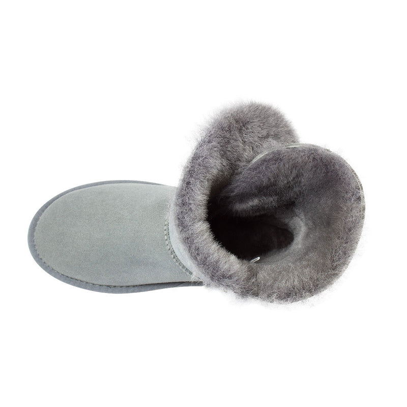 Comfort me UGG Australian Made Mid Button Boots are Made with Australian Sheepskin for Men & Women, Grey Colour 12