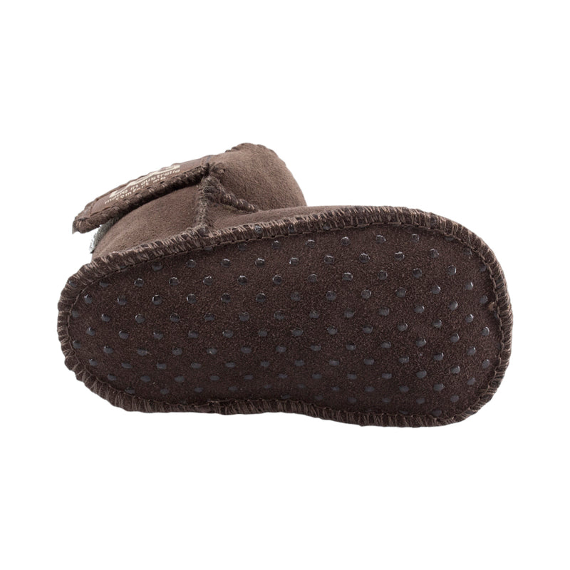 Comfort me UGG Australian Made Baby Gripper Booties are Made with Australian Sheepskin for Babies, Chocolate Colour 9