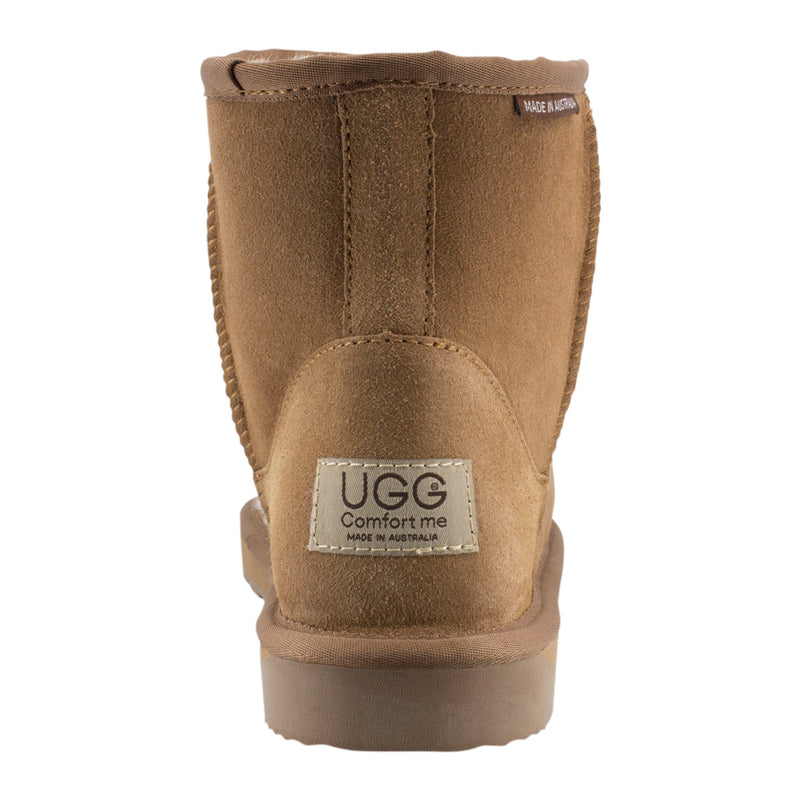 Comfort me UGG Australian Made Mini Classic Boots are Made with Australian Sheepskin for Men & Women, Chestnut Colour -3