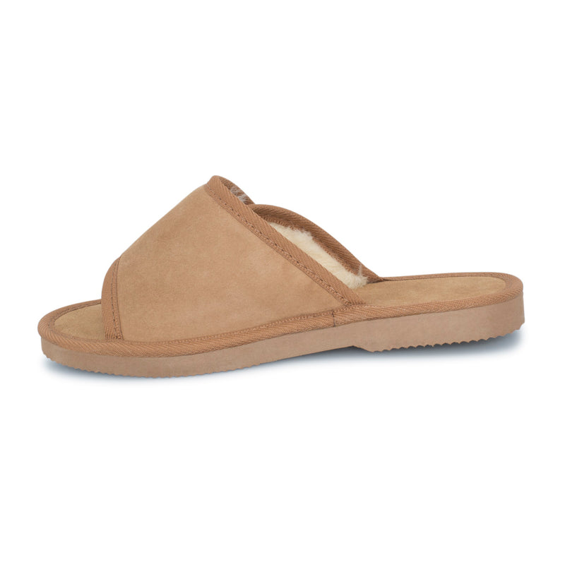 Australian Made, Open Toe Strap Suede UGG Scuffs