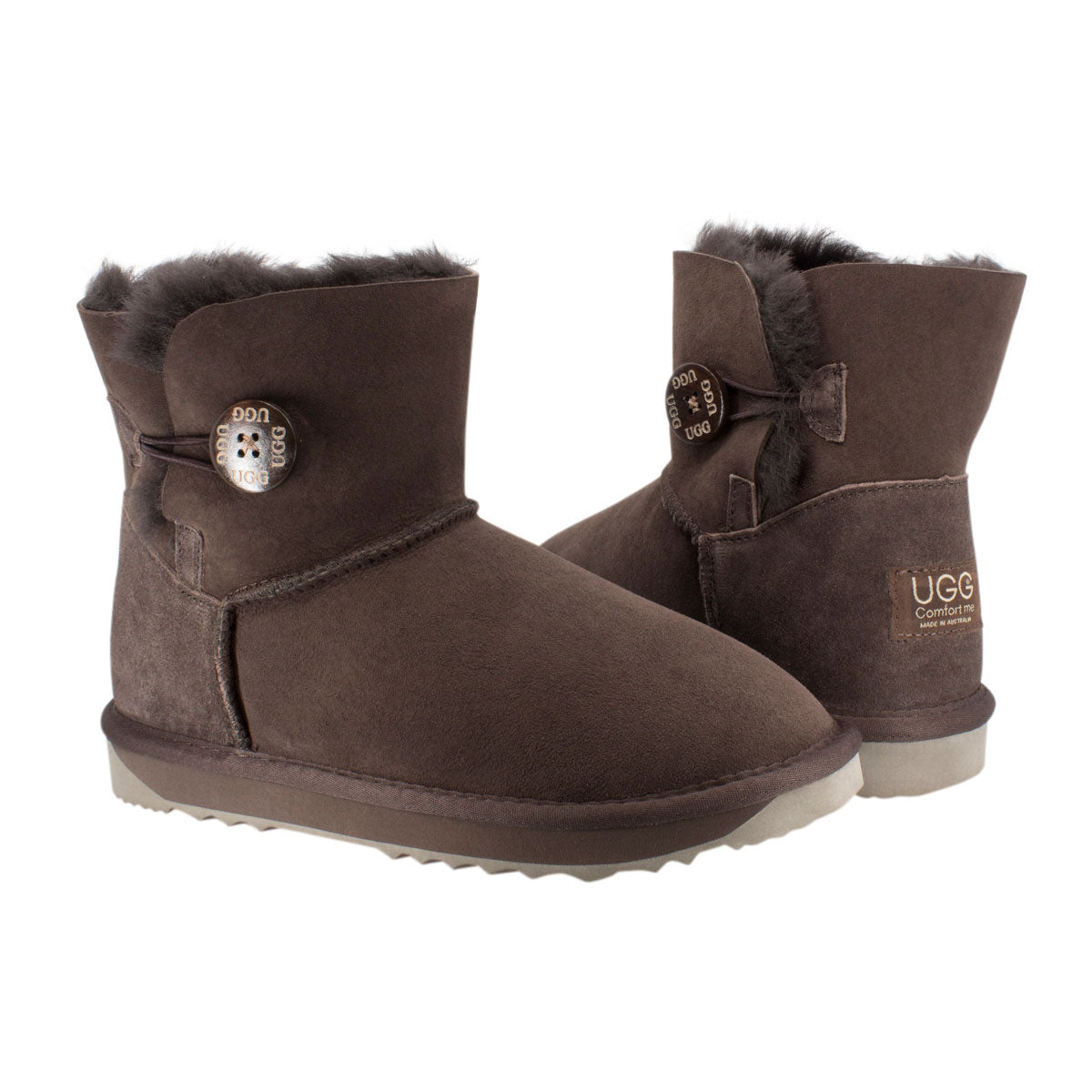 UGG|Australian Made Mini Button Boots|Twin Face First Grade Sheepskin