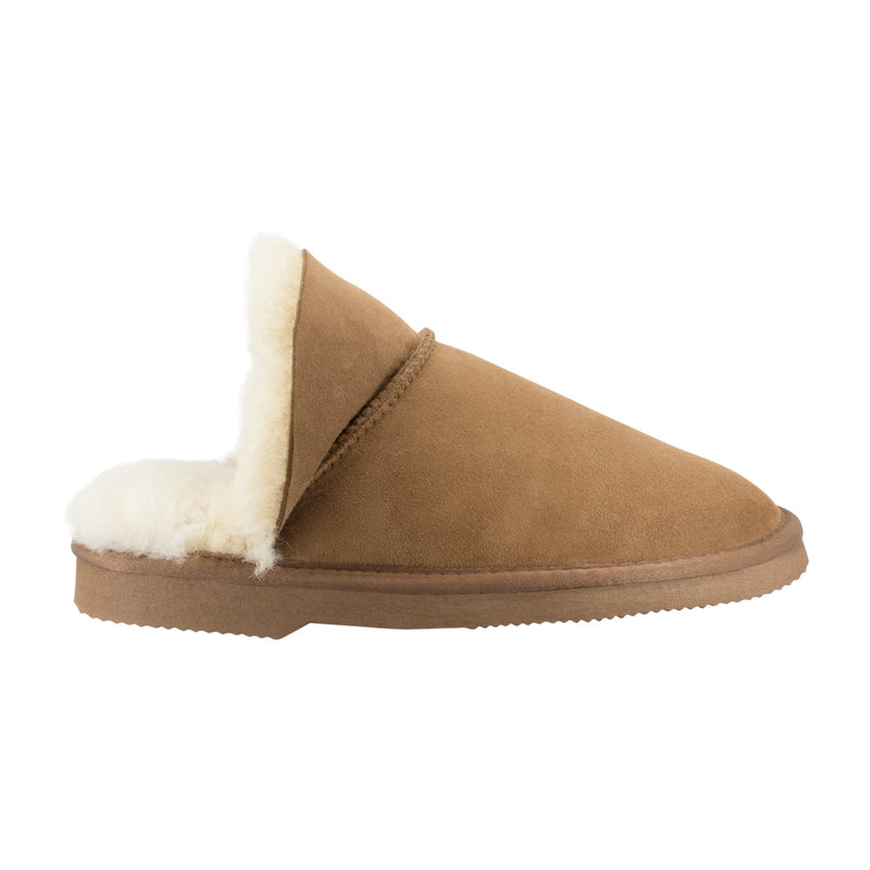 Comfort me UGG Australian Made High Fur Trim Scuffs, Slippers are Made with Australian Shearling for Men & Women, Chestnut Colour 2