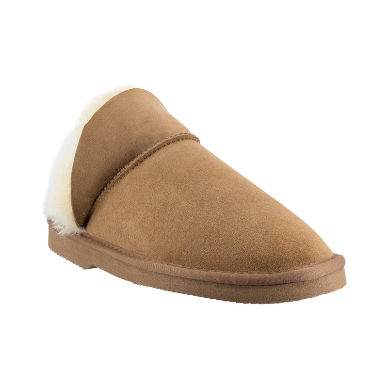 Comfort me UGG Australian Made High Fur Trim Scuffs, Slippers are Made with Australian Shearling for Men & Women, Chestnut Colour 8