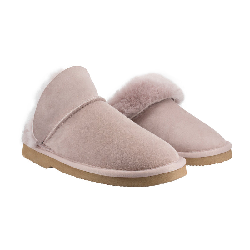 Comfort me UGG Australian Made High Fur Trim Scuffs, Slippers are Made with Australian Shearling for Men & Women, Pink Colour 13