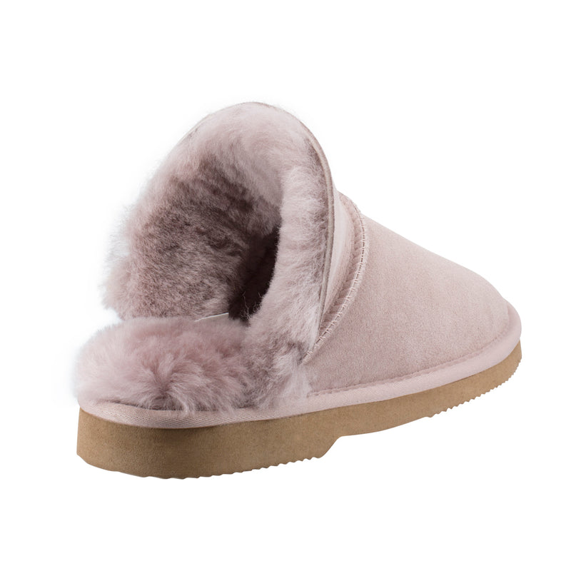 Comfort me UGG Australian Made High Fur Trim Scuffs, Slippers are Made with Australian Shearling for Men & Women, Pink Colour 4