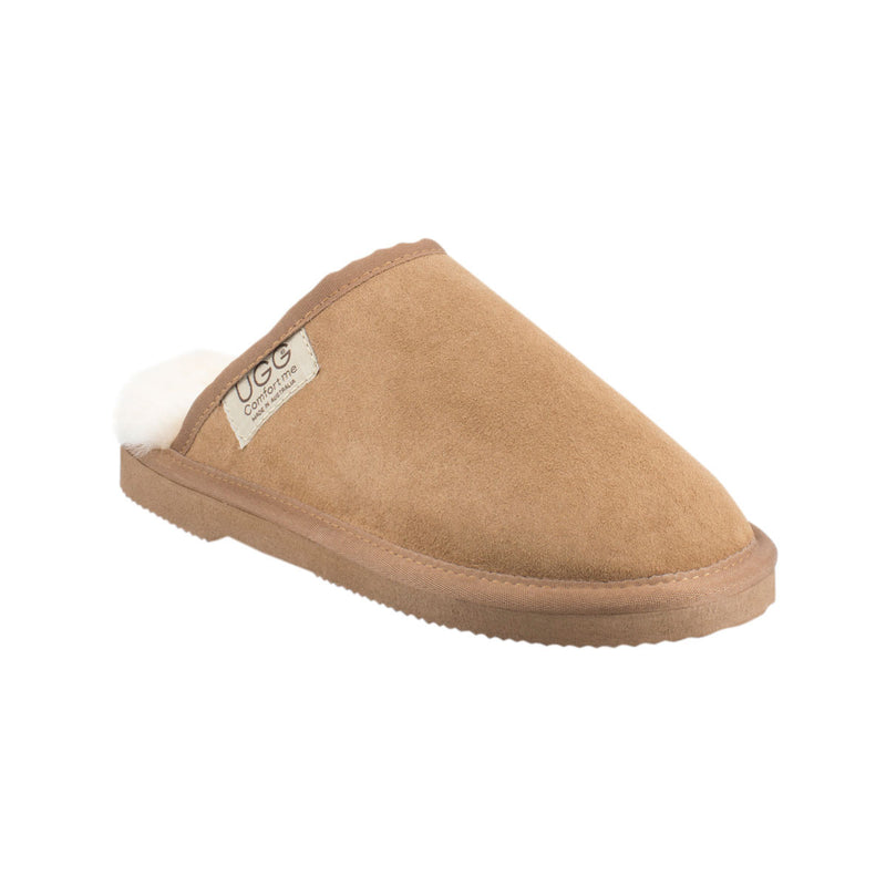 Comfort me UGG Australian Made Classic Scuffs, Slippers are Made with Australian Sheepskin for Men & Women, Chestnut Colour 9