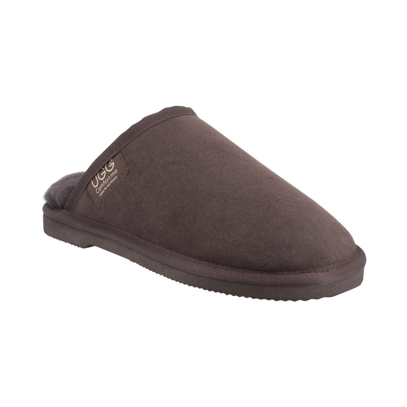 Comfort me UGG Australian Made Classic Scuffs, Slippers are Made with Australian Sheepskin for Men & Women, Chocolate Colour 9