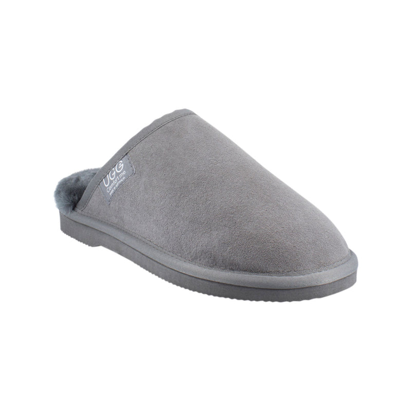 Comfort me UGG Australian Made Classic Scuffs, Slippers are Made with Australian Sheepskin for Men & Women, Grey Colour 9