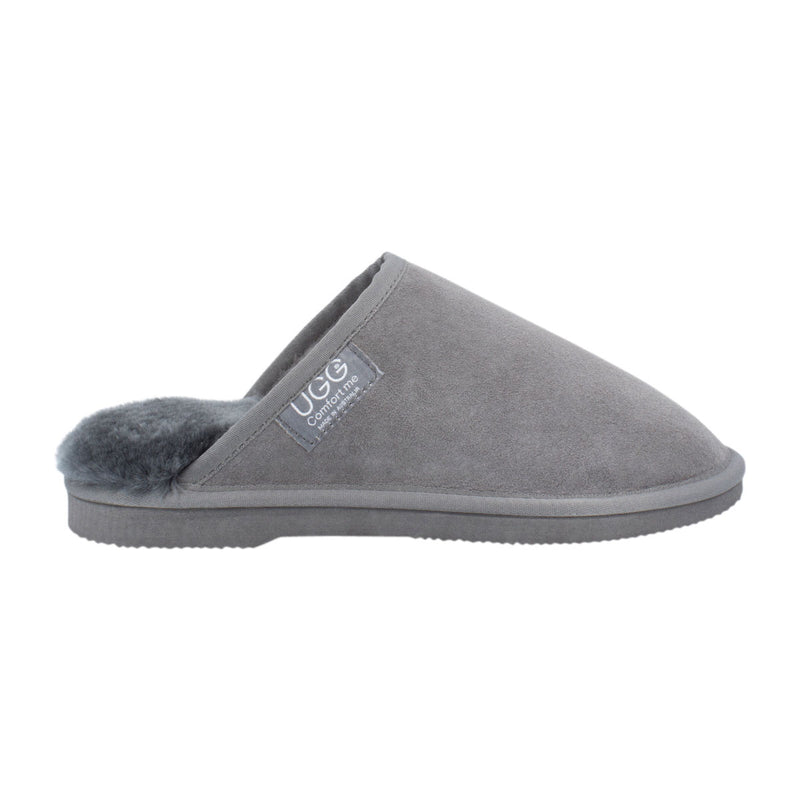 Comfort me UGG Australian Made Classic Scuffs, Slippers are Made with Australian Sheepskin for Men & Women, Grey Colour 1