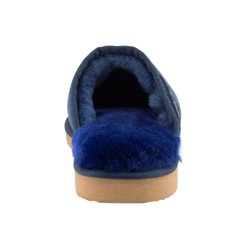 Comfort me UGG Australian Made Classic Scuffs, Slippers are Made with Australian Sheepskin for Men & Women, Navy Colour 4