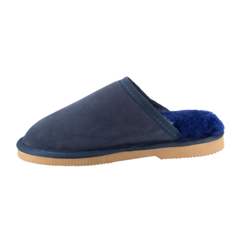 Comfort me UGG Australian Made Classic Scuffs, Slippers are Made with Australian Sheepskin for Men & Women, Navy Colour 6