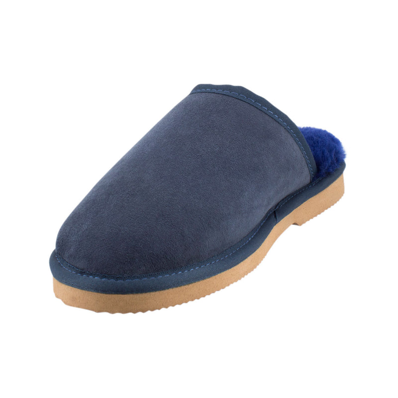 Comfort me UGG Australian Made Classic Scuffs, Slippers are Made with Australian Sheepskin for Men & Women, Navy Colour 7