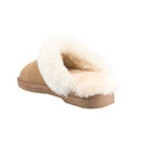 Comfort me UGG Australian Made Fur Trim Scuffs, Slippers are Made with Australian Sheepskin for Men & Women, Chestnut Colour 5