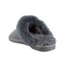 Comfort me UGG Australian Made Fur Trim Scuffs, Slippers are Made with Australian Sheepskin for Men & Women, Grey Colour 5
