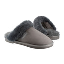 Comfort me UGG Australian Made Fur Trim Scuffs, Slippers are Made with Australian Sheepskin for Men & Women, Grey Colour 2