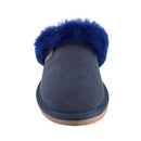 Comfort me UGG Australian Made Fur Trim Scuffs, Slippers are Made with Australian Sheepskin for Men & Women, Navy Colour 8