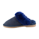 Comfort me UGG Australian Made Fur Trim Scuffs, Slippers are Made with Australian Sheepskin for Men & Women, Navy Colour 6