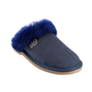 Comfort me UGG Australian Made Fur Trim Scuffs, Slippers are Made with Australian Sheepskin for Men & Women, Navy Colour 9
