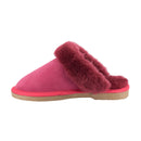 Comfort me UGG Australian Made Fur Trim Scuffs, Slippers are Made with Australian Sheepskin for Men & Women, Ruby Colour 6