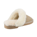 Comfort me UGG Australian Made Fur Trim Scuffs, Slippers are Made with Australian Sheepskin for Men & Women, Sand Colour 3