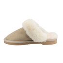 Comfort me UGG Australian Made Fur Trim Scuffs, Slippers are Made with Australian Sheepskin for Men & Women, Sand Colour 6