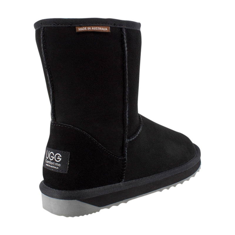 Comfort me UGG Australian Made Mid Classic Boots are Made with Australian Sheepskin for Men & Women, Black Colour 3