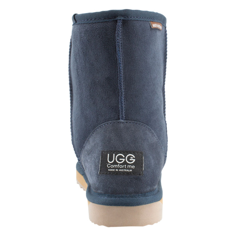 Comfort me UGG Australian Made Mid Classic Boots are Made with Australian Sheepskin for Men & Women, Navy Colour 4