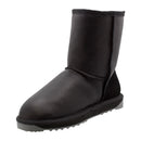 Comfort me UGG Australian Made Mid Classic NAPPA Leather Boots are Made with Australian Sheepskin for Men & Women, Black Colour 7
