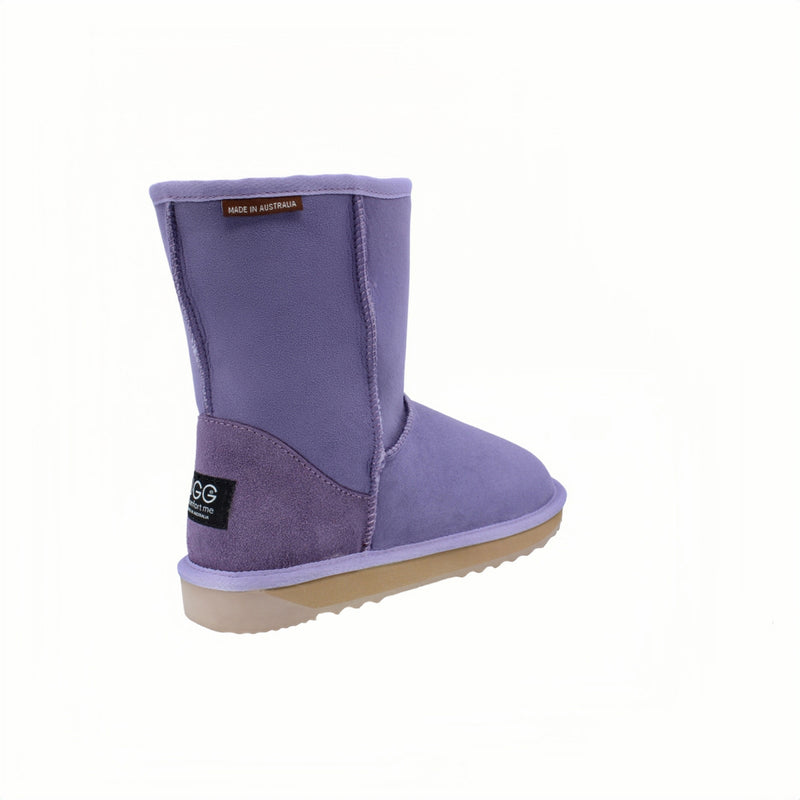 Comfort me UGG Australian Made Mid Classic Boots are Made with Australian Sheepskin for Men & Women, Lilac Colour 3