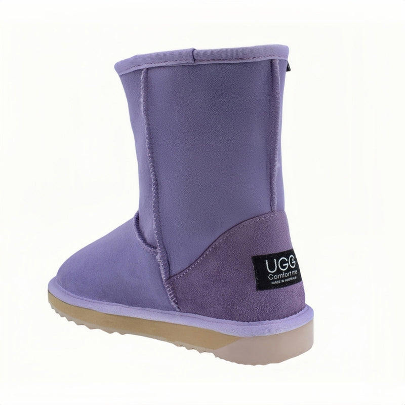 Comfort me UGG Australian Made Mid Classic Boots are Made with Australian Sheepskin for Men & Women, Lilac Colour 5