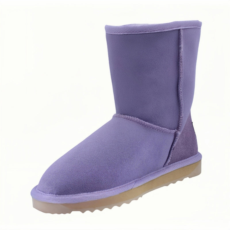 Comfort me UGG Australian Made Mid Classic Boots are Made with Australian Sheepskin for Men & Women, Lilac Colour 7