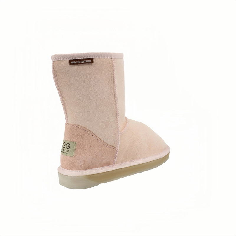 Comfort me UGG Australian Made Mid Classic Boots are Made with Australian Sheepskin for Men & Women, Pink Colour 3