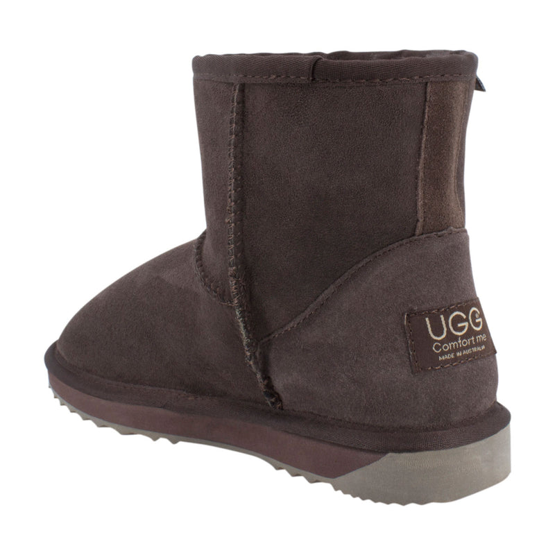 Comfort me UGG Australian Made Mini Classic Boots are Made with Australian Sheepskin for Men & Women, Chocolate Colour -5
