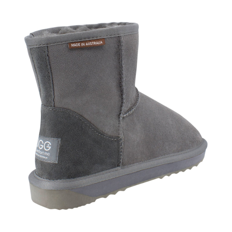 Comfort me UGG Australian Made Mini Classic Boots are Made with Australian Sheepskin for Men & Women, Grey Colour -4
