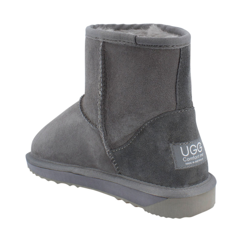 Comfort me UGG Australian Made Mini Classic Boots are Made with Australian Sheepskin for Men & Women, Grey Colour -6