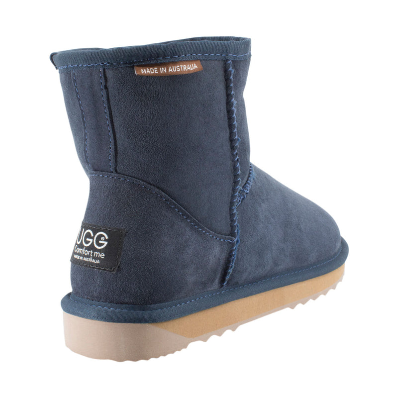 Comfort me UGG Australian Made Mini Classic Boots are Made with Australian Sheepskin for Men & Women, Navy Colour -3