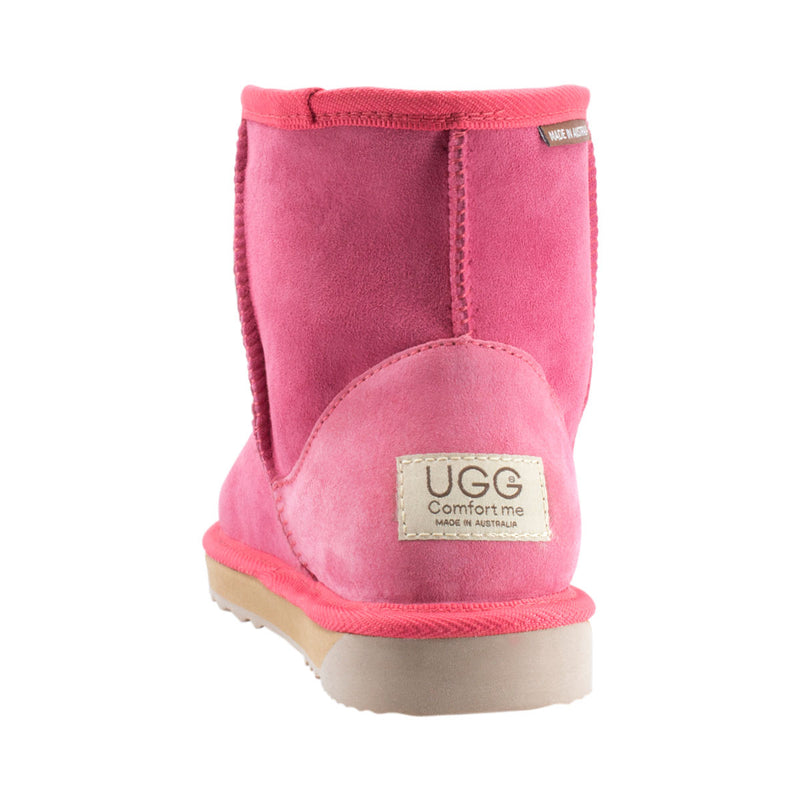 Comfort me UGG Australian Made Mini Classic Boots are Made with Australian Sheepskin for Men & Women, Ruby Colour -3