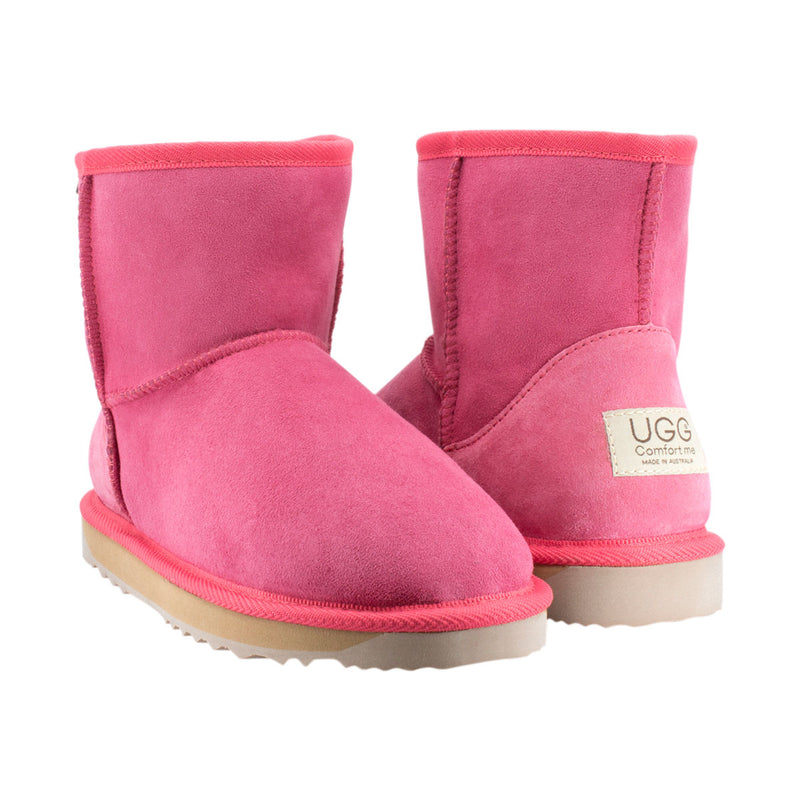 Comfort me UGG Australian Made Mini Classic Boots are Made with Australian Sheepskin for Men & Women, Ruby Colour -1